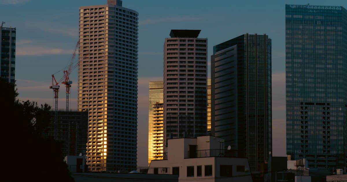 東京の住宅街の街並み(イメージ)